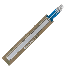 Spectra Symbol linear membrane potentiometer: a long, flat sensor strip with a three-pin connector tail