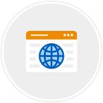 Abstract icon representing IoT web app development